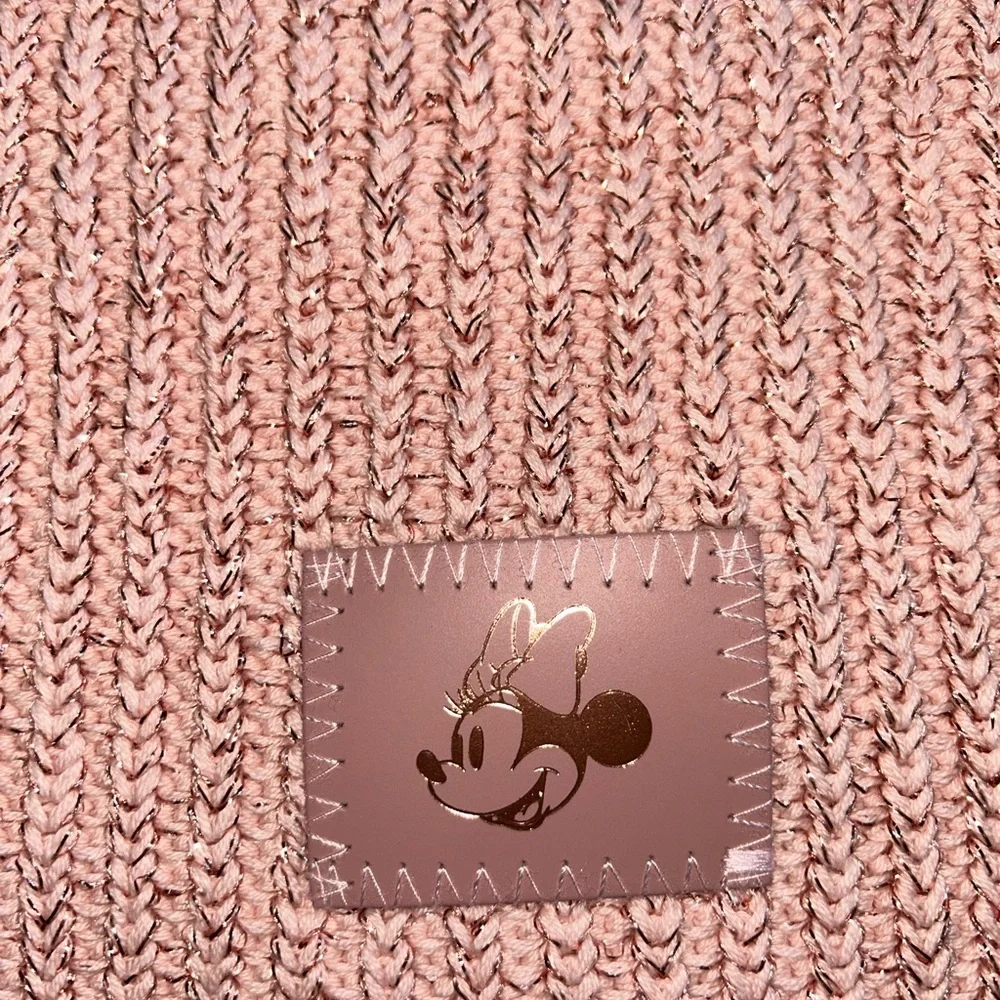 DISNEY X LOVE YOUR MELON MINNIE MOUSE PINK BEANIE